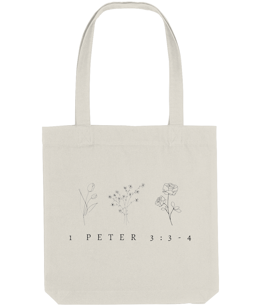 The Gentle Spirit Beauty Tote Bag Cream