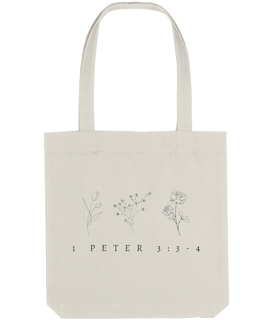 The Gentle Spirit Beauty Tote Bag Cream