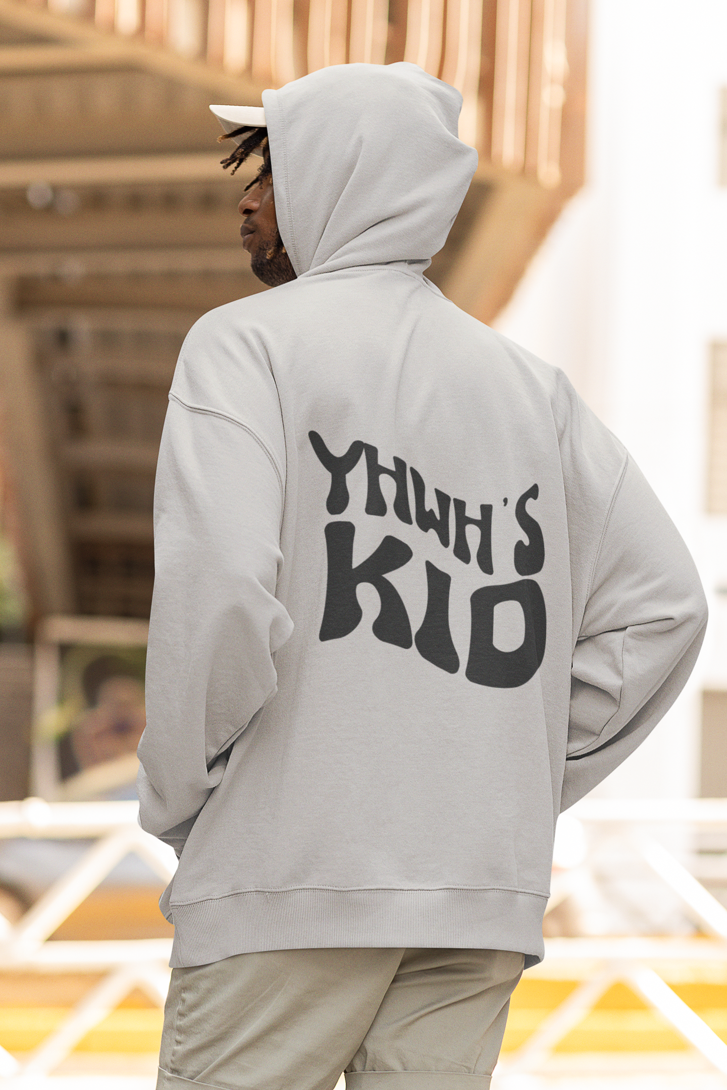 YHWH'S Kid Grey Hoodie