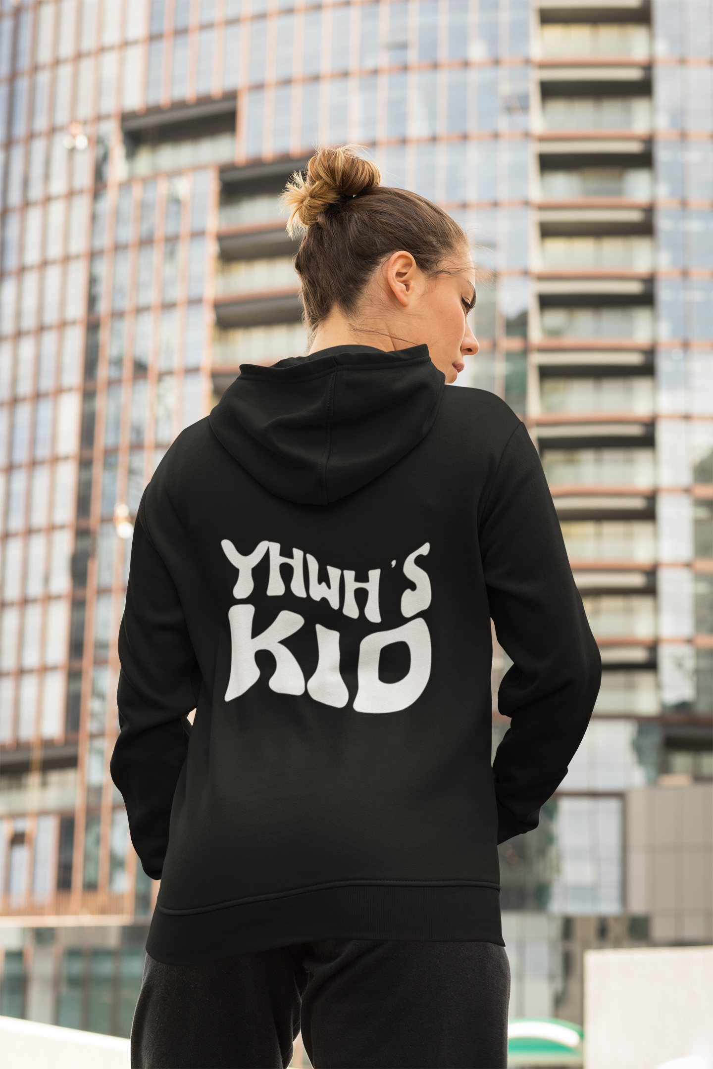 YHWH's Kid Black Hoodie