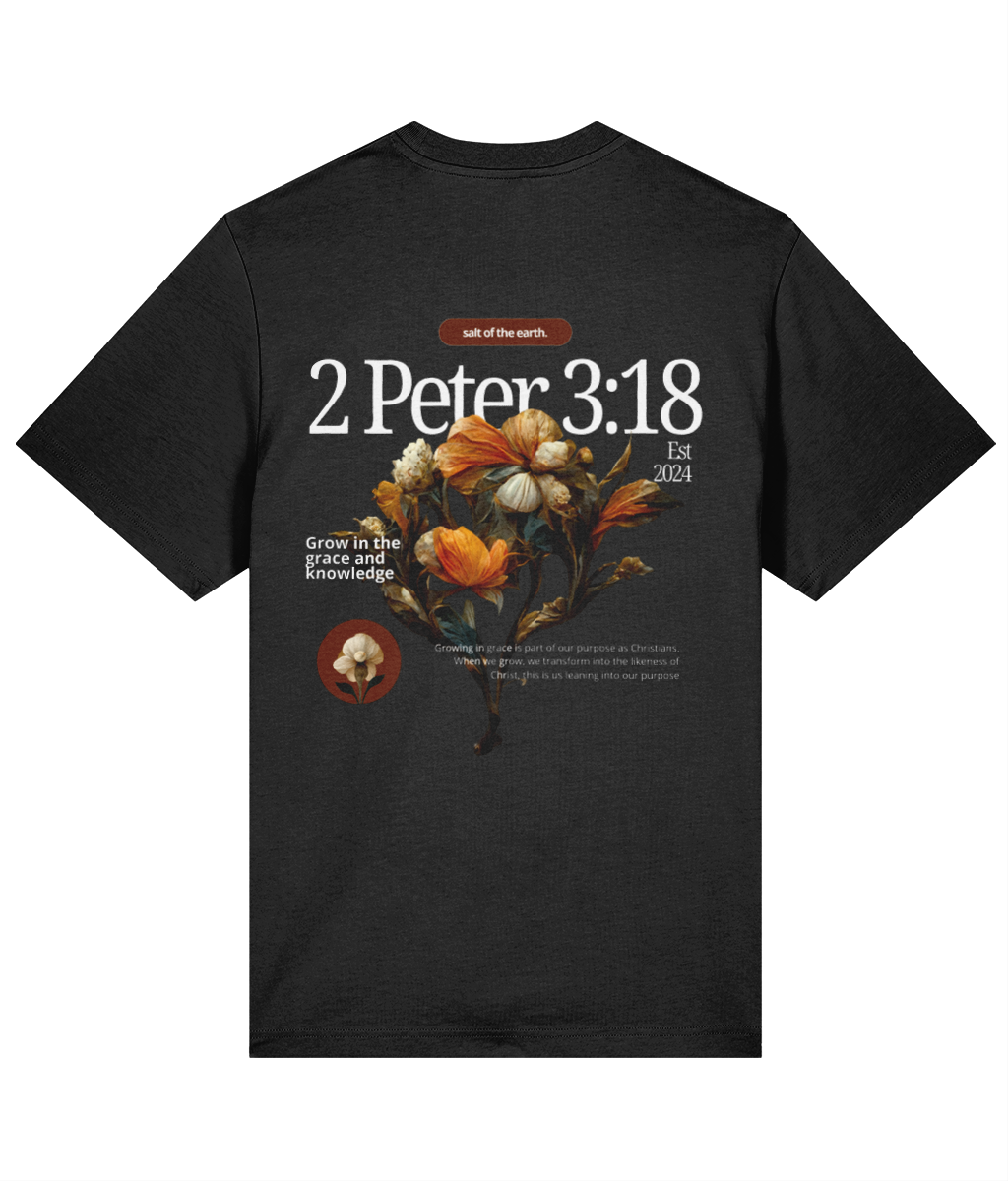 Grow In The Grace Black T-shirt