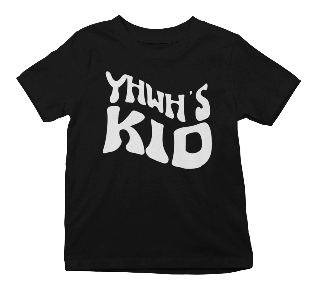 "YHWH'S Kid" Youth Black T-shirt